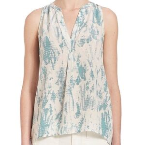 Joie Aruna Sleeveless Tie Dye Print 100% Silk Top size small